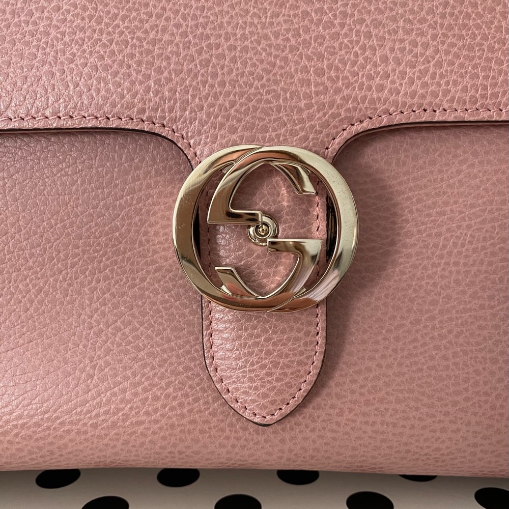 Authentic Gucci Large Interlocking G Flap Bag - image 3